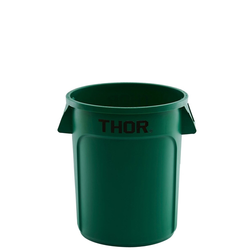 75L Thor Commercial Hospitality Round Plastic Bin - Green