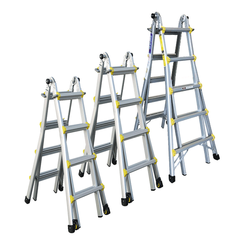 12-20 Steps Indalex Aluminium Multi-Purpose Ladder - 135Kg Rated