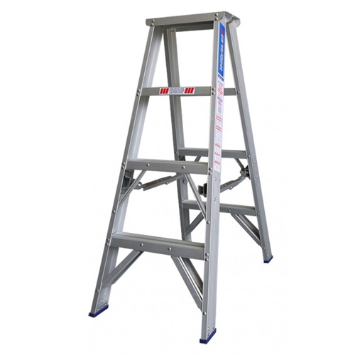 Indalex 4 Step Double Sided Aluminium Step Ladder - 180kg Rated