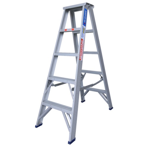 Indalex 5 Step Double Sided Aluminium Step Ladder - 180kg Rated