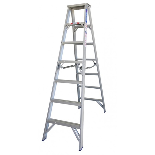 Indalex 7 Step Double Sided Aluminium Step Ladder - 180kg Rated