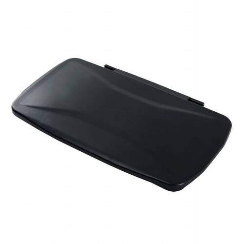 Svelte Plastic Hinge Lid 54.8cm x 32.5cm x 4.0cm - BLACK