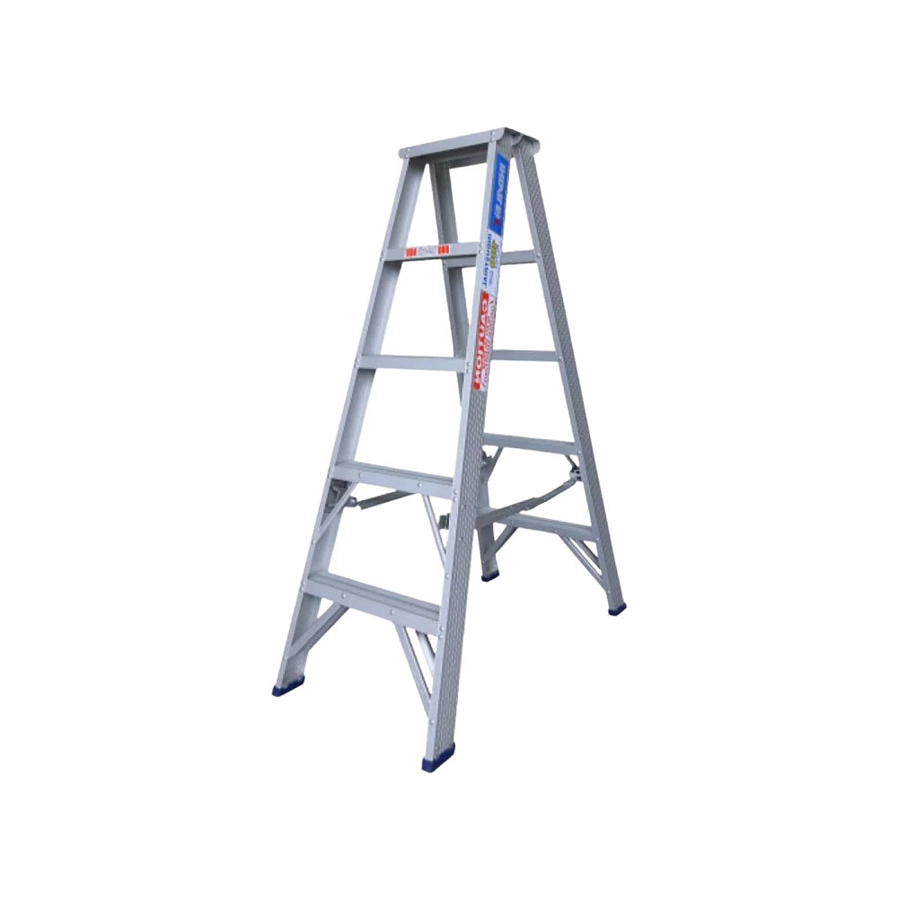 Indalex Double Sided Aluminium Step Ladder - 150kg or 180kg Rated