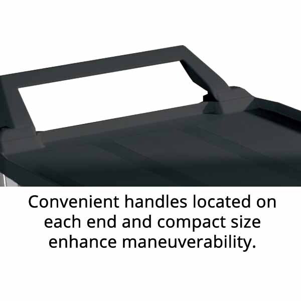 135kg Rated 3 Shelf Commercial Trolley Hospitality Cart - Black